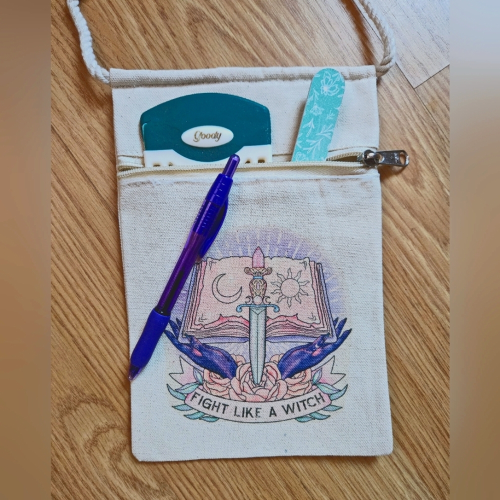 Fight Like A Witch Crossbody Bag. New.